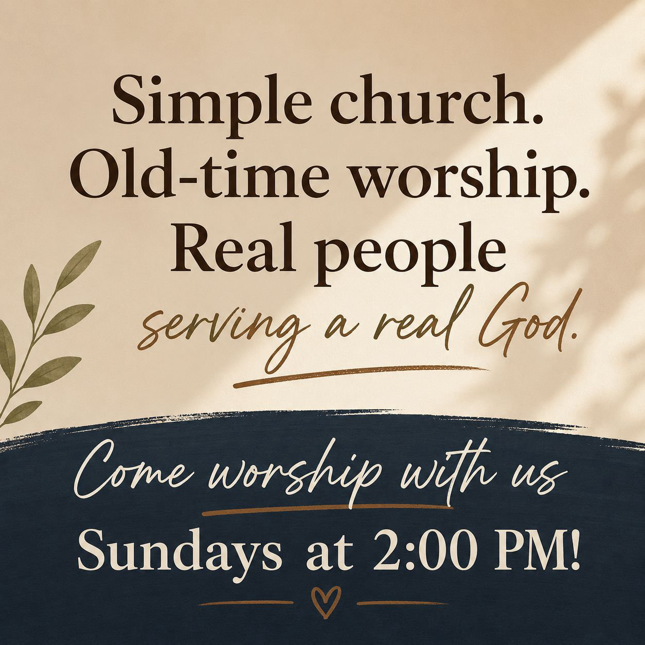 The Apostolic Church of the Remnant worship gathering in Singer, LA, an inviting sanctuary set for Sunday and Thursday services